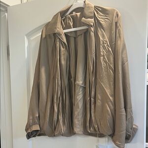 Viral Tan Bubble Jacket